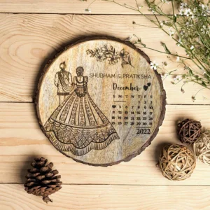 Wooden Wedding Plaque – South Indian Style
